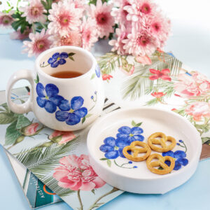 Sky flower cramic Coffee and tea Set